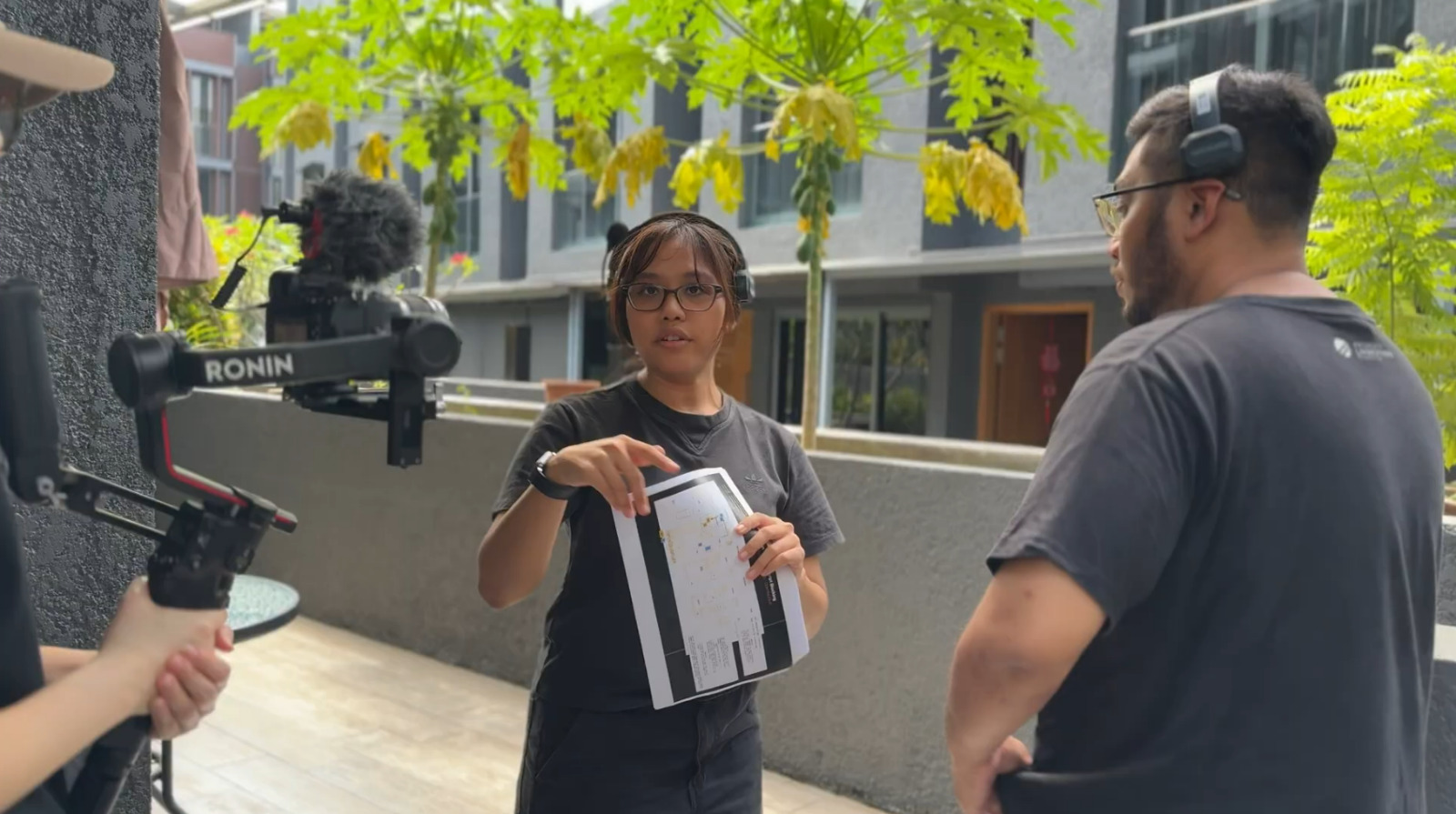 Home Tour — on set directing